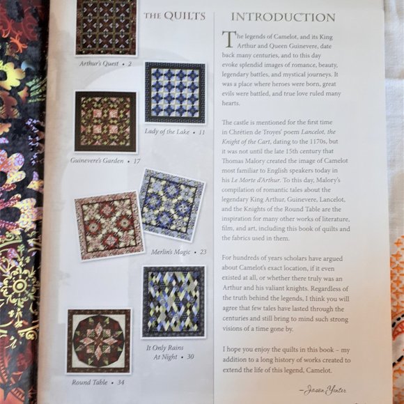 The Quilts of Camelot Softcover Book By Jason Yenter 2011 - Picture 4 of 7